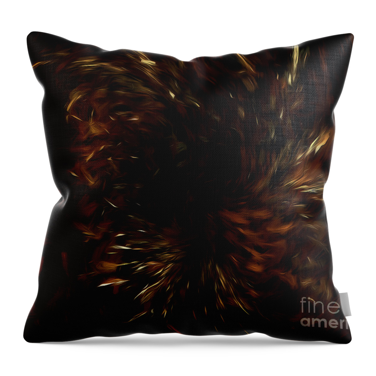 Abstract Throw Pillow featuring the digital art Andee Design Abstract 57 2017 by Andee Design