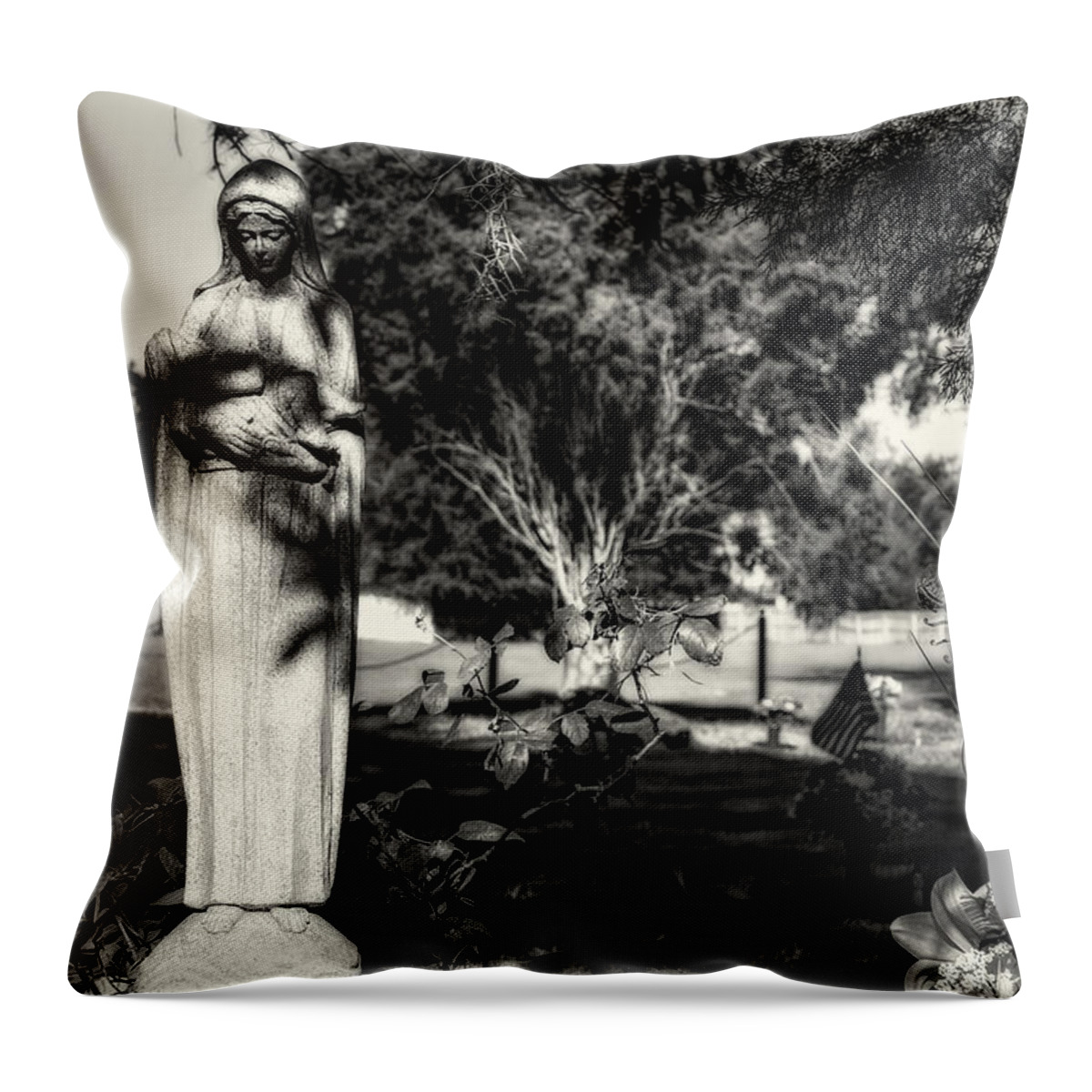 Angel Throw Pillow featuring the photograph Angel 008 by Michael White