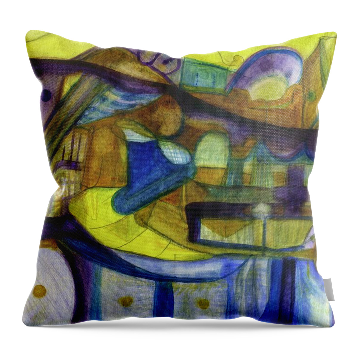 Angels We Have Heard On High Throw Pillow featuring the painting When Angels Sing by Stephen Lucas