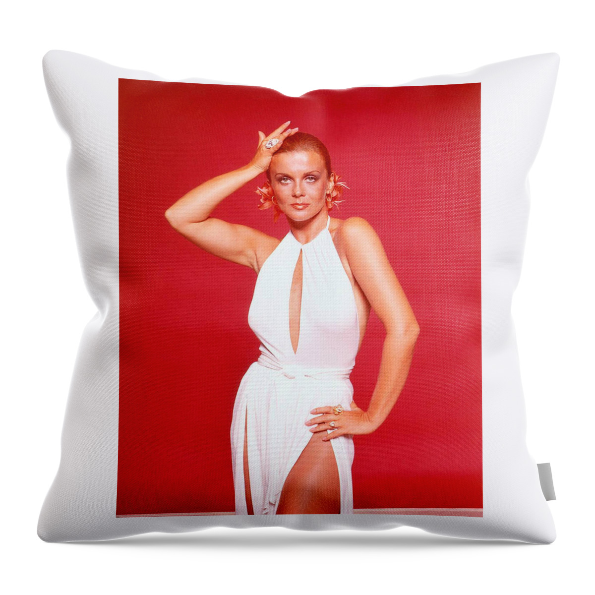  Throw Pillow featuring the photograph Ann-Margret_ by Peter Nowell