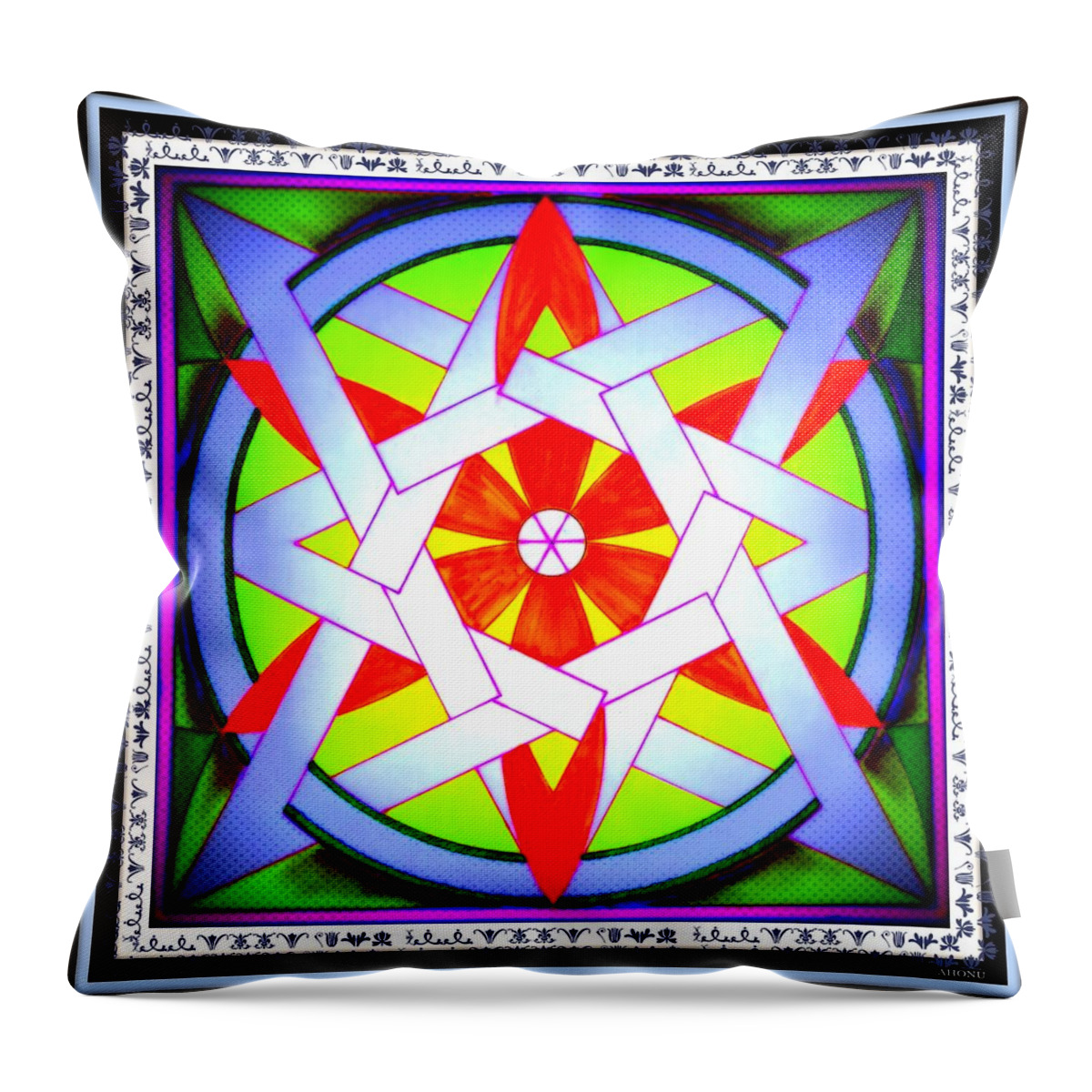 Egypt Throw Pillow featuring the painting Annette Wald by AHONU Aingeal Rose