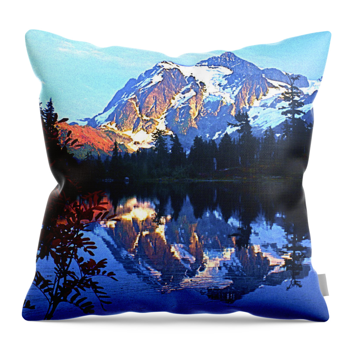 Shuksan Throw Pillow featuring the photograph Another Shuksan Reflection by Todd Kreuter
