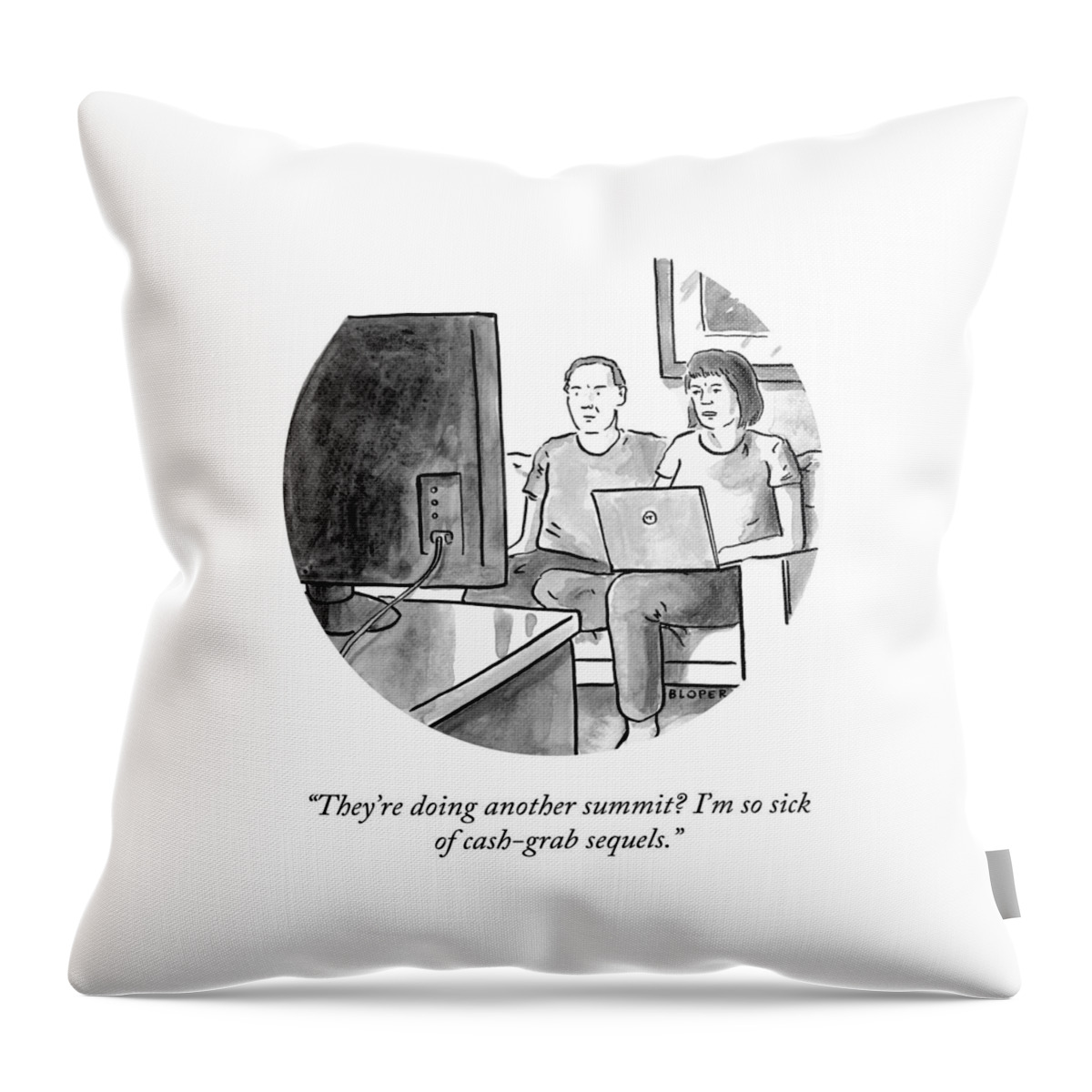 Another Summit Throw Pillow