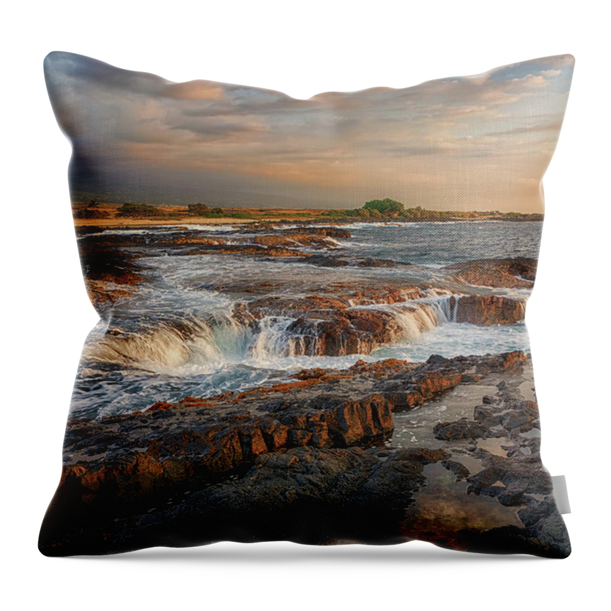 Sunset Throw Pillow featuring the photograph Another Sunset in Paradise by Susan Rissi Tregoning