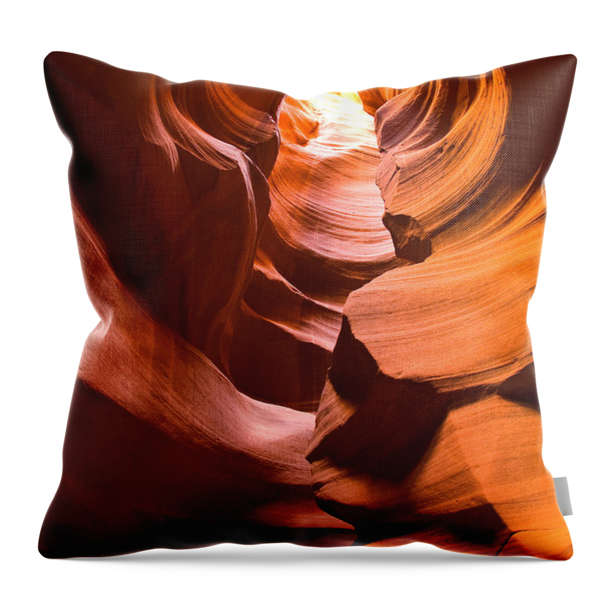 Antelope Canyon Throw Pillow featuring the photograph Antelope Canyon by Harry Spitz