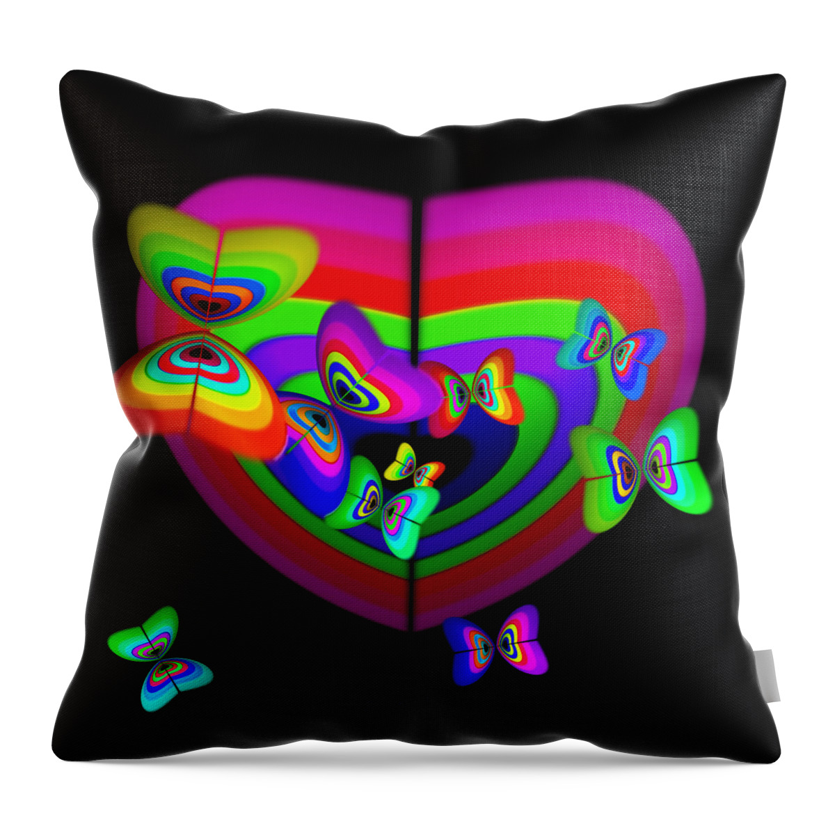  Throw Pillow featuring the digital art Anticipation by Charles Stuart