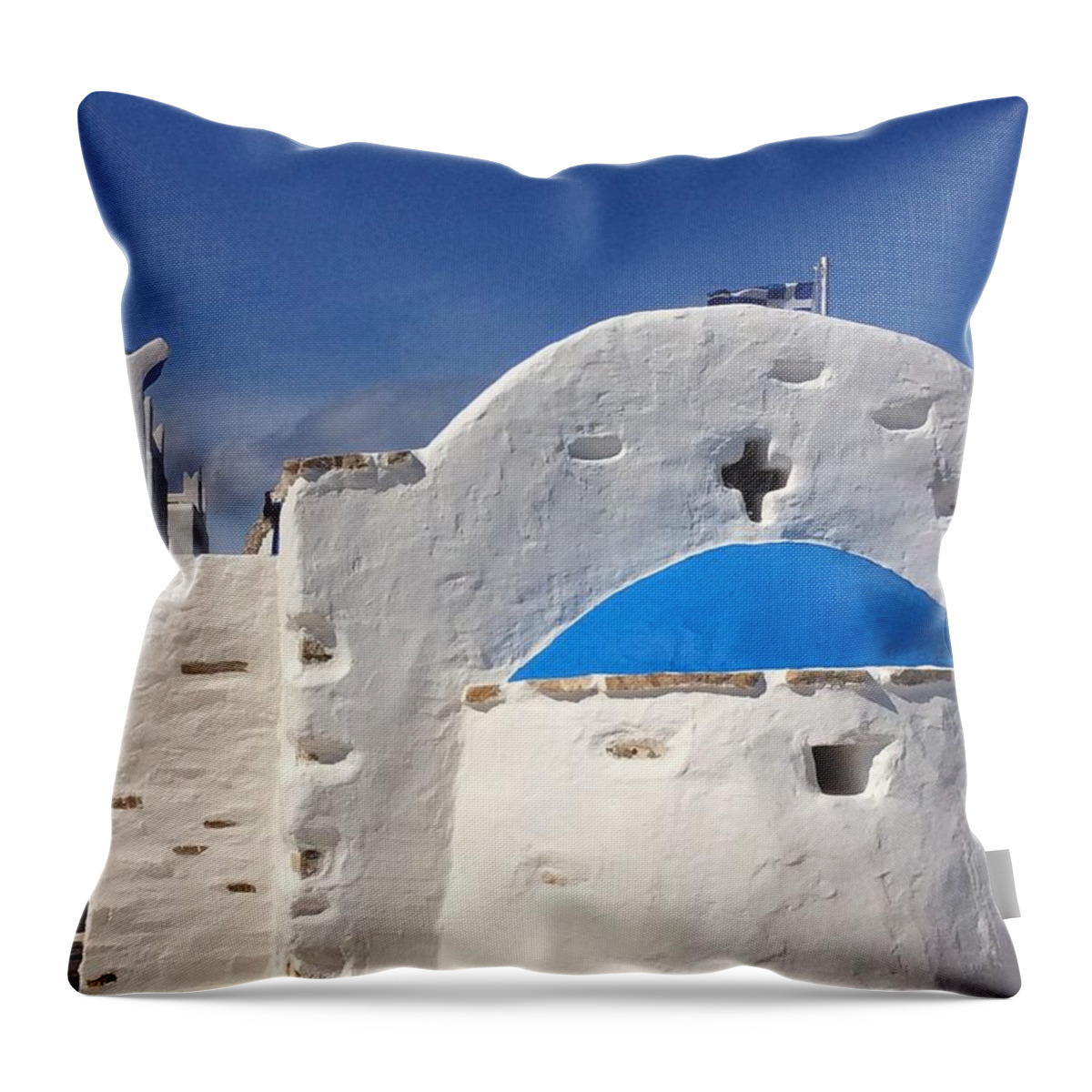 Colette Throw Pillow featuring the photograph AntiParos Island Greece by Colette V Hera Guggenheim