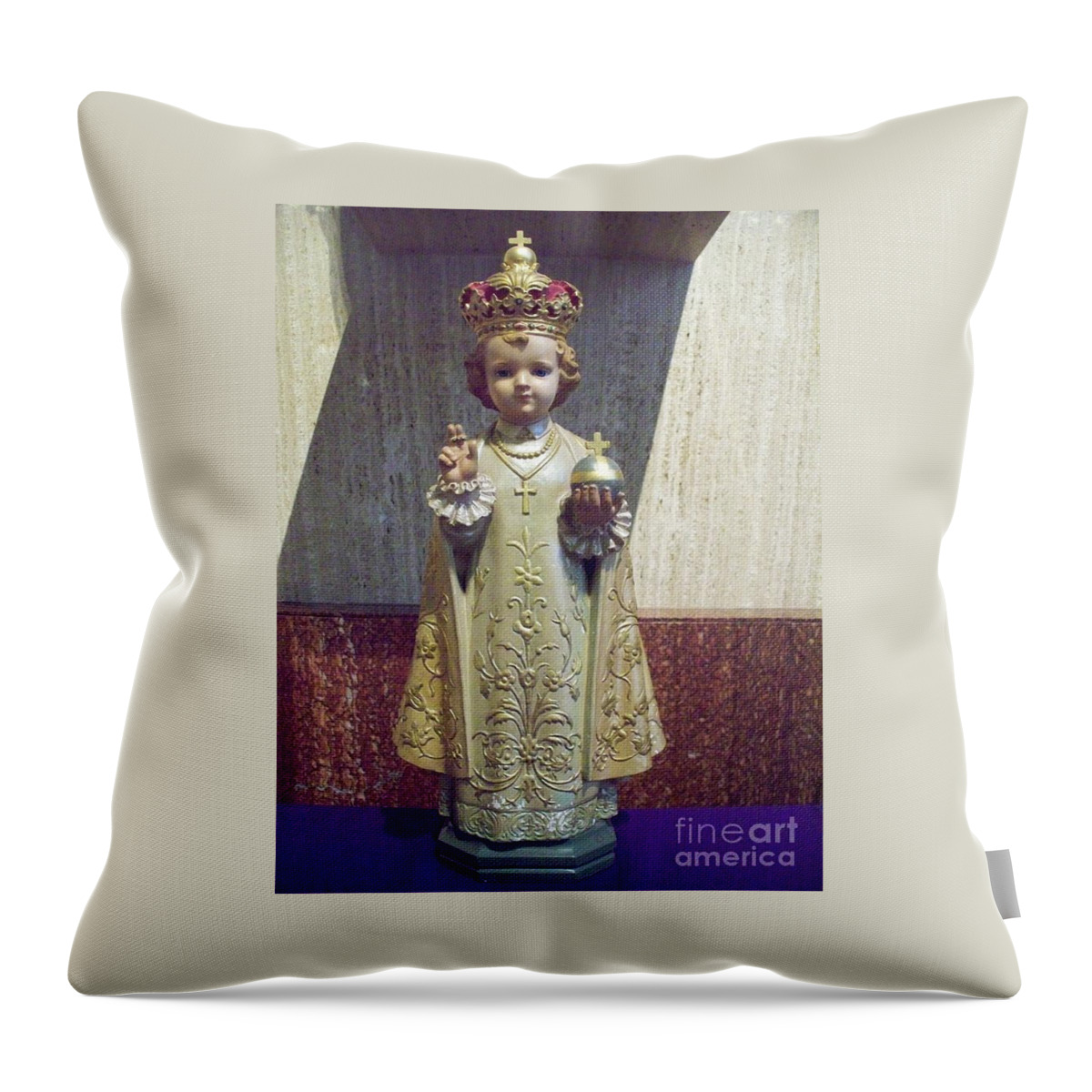  Precious Little King Throw Pillow featuring the photograph Precious Little King by Seaux-N-Seau Soileau