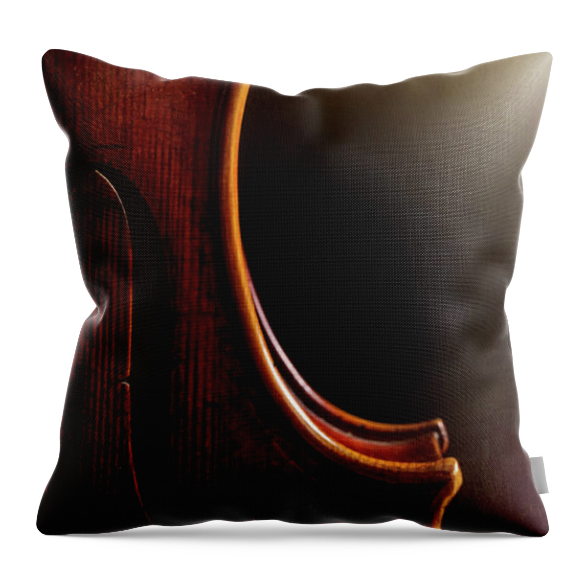Violin Throw Pillow featuring the photograph Antique Violin 1732.01 by M K Miller