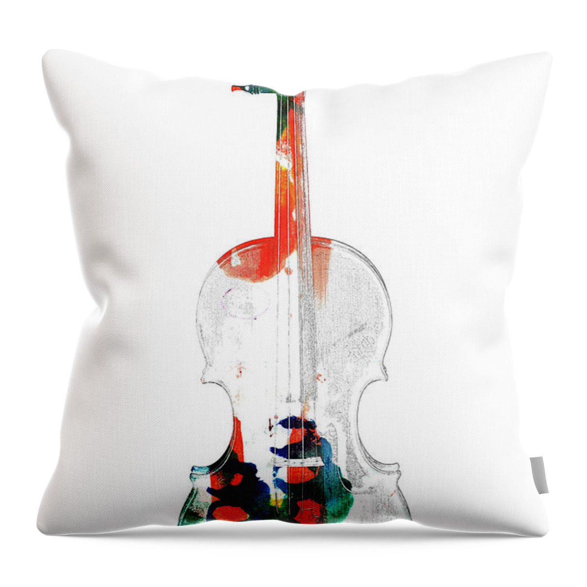 Violin Throw Pillow featuring the photograph Antique Violin 1732.53 by M K Miller