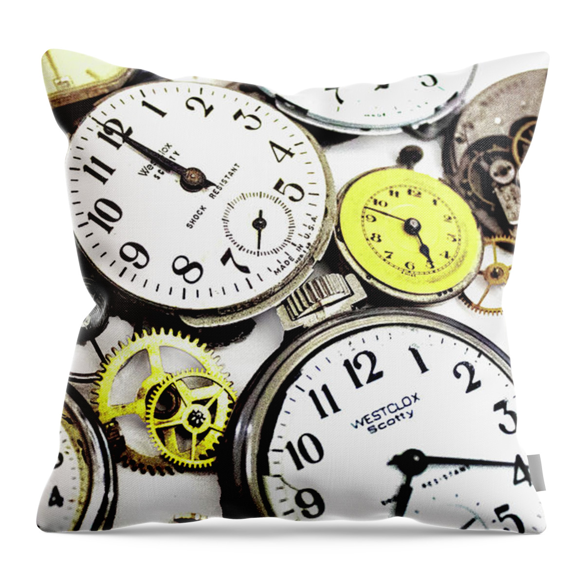 Anybody Really Know What Time It Is Throw Pillow featuring the photograph Anybody Really Know What Time it Is by Pat Cook