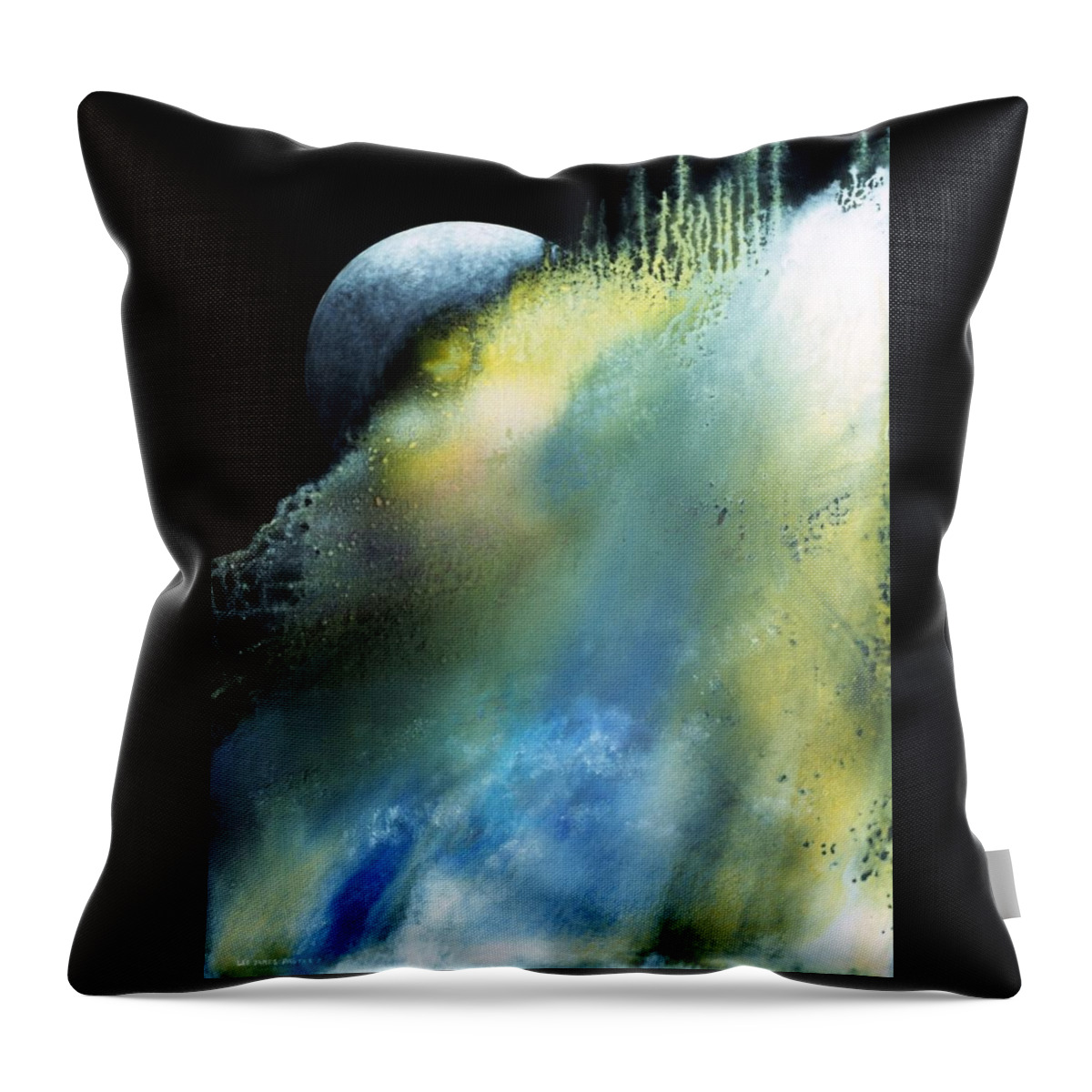 Spiritual Throw Pillow featuring the painting Apollo by Lee Pantas