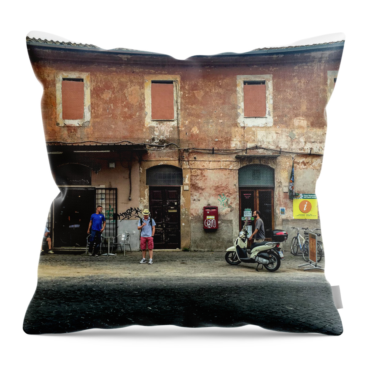 Appian Way Throw Pillow featuring the photograph Appia Antica Break by Joseph Yarbrough