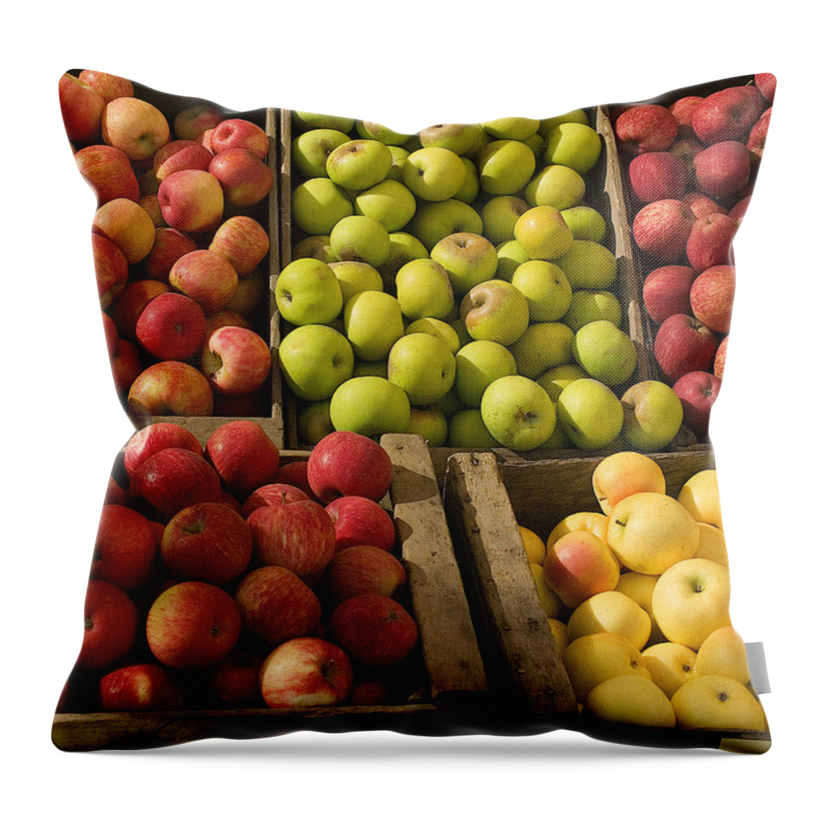 Apple Throw Pillow featuring the photograph Apple Harvest by Garry Gay