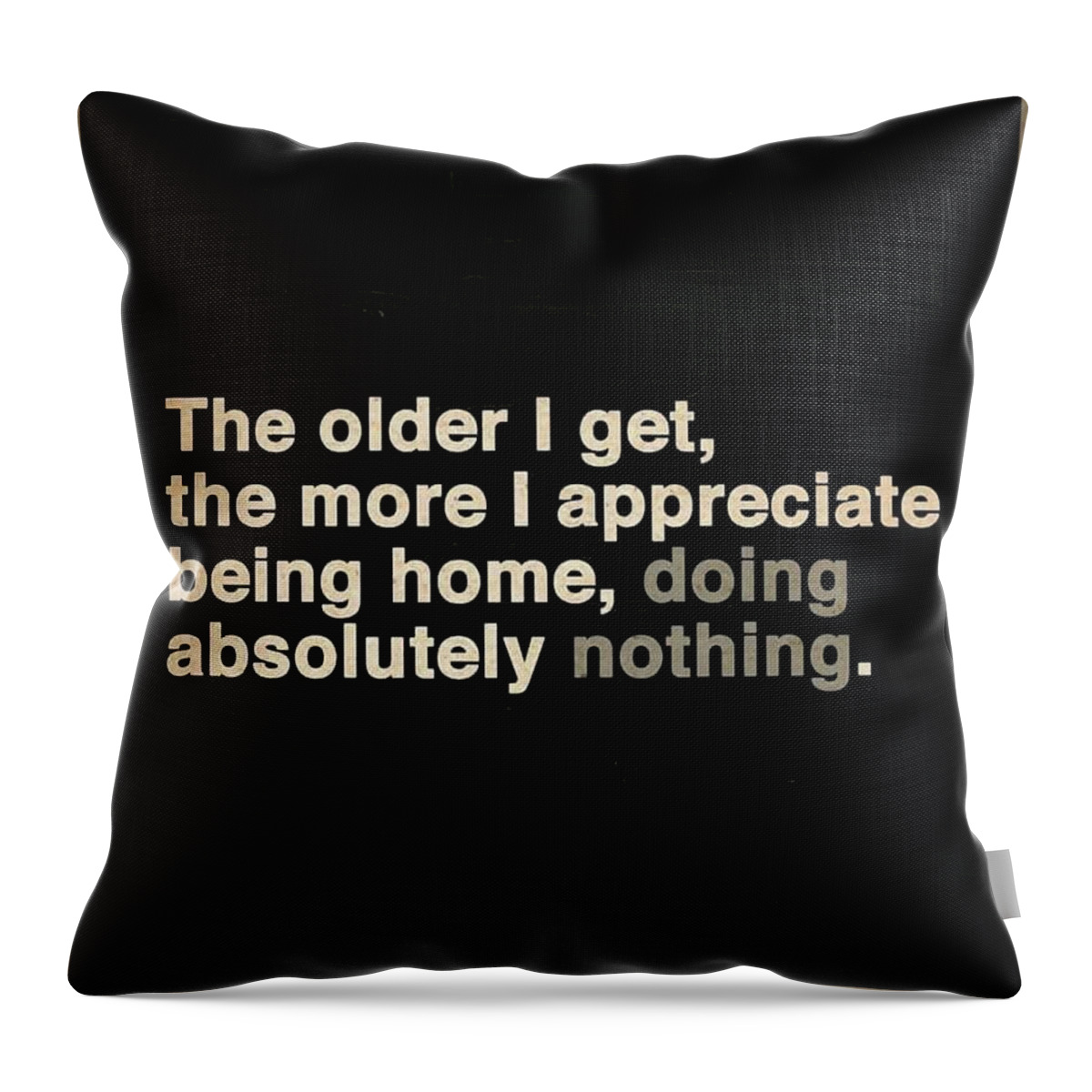 Aging Throw Pillow featuring the photograph Appreciating Aging by Rose A