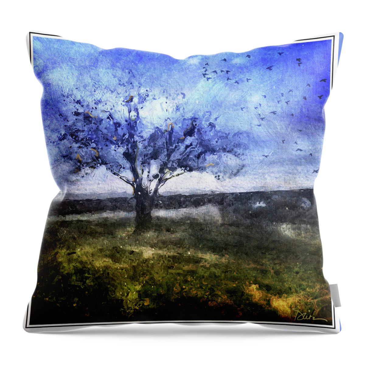 Tree Throw Pillow featuring the photograph Approaching by Peggy Dietz