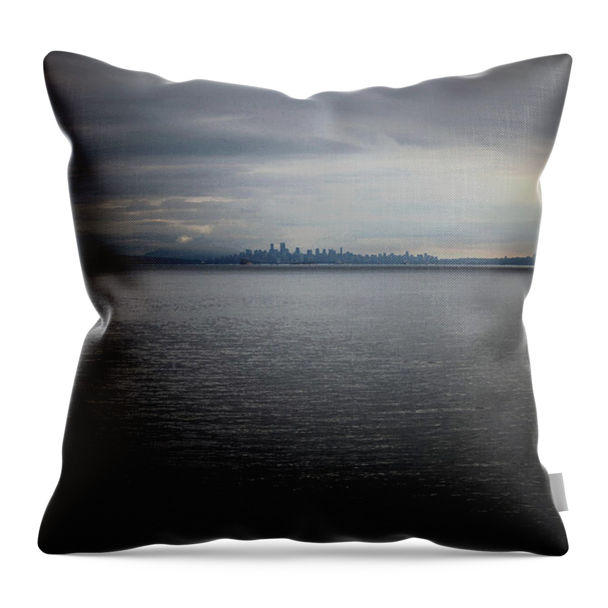 Horseshoe Bay Throw Pillow featuring the photograph Approaching Vancouver by Richard Andrews