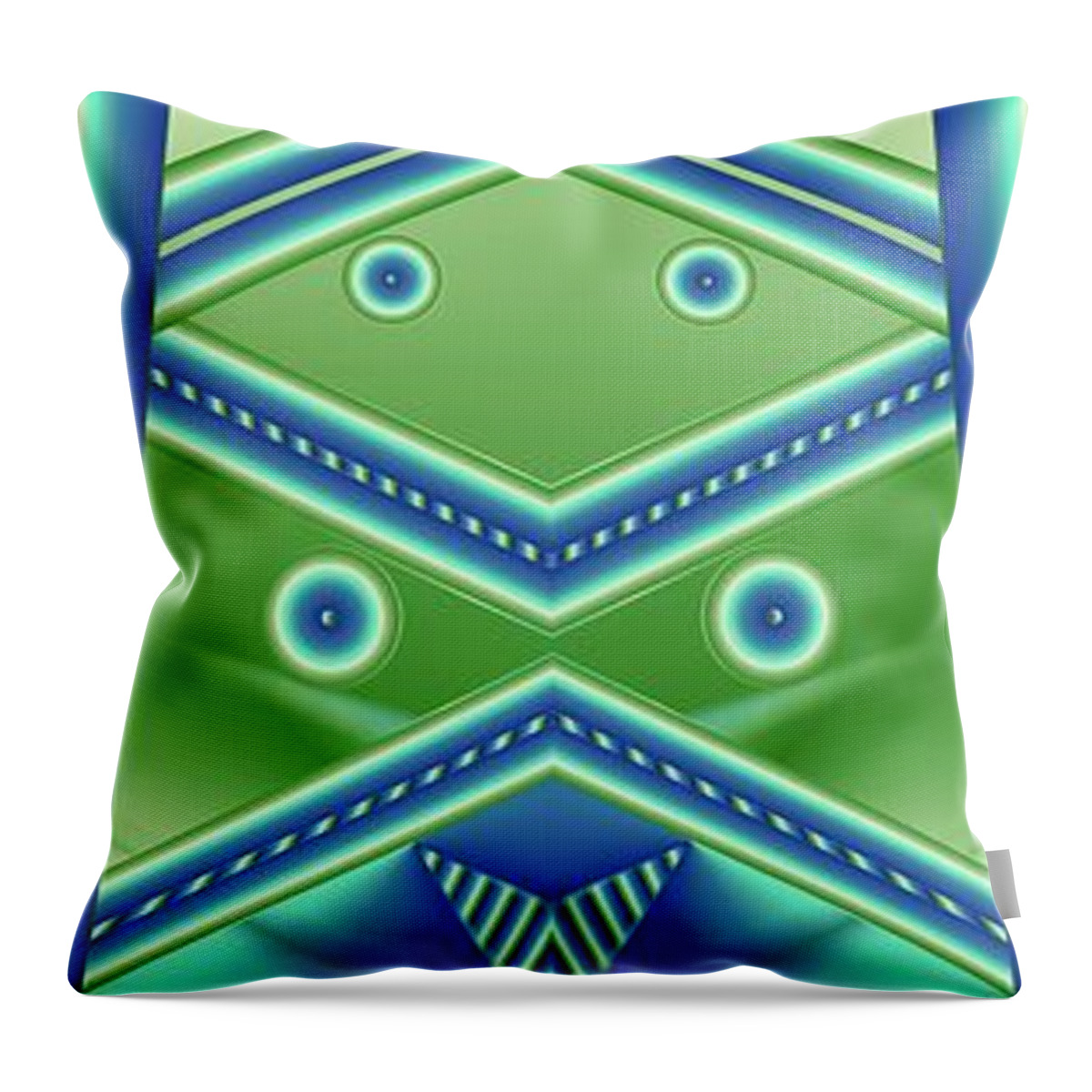 Aquamarine Throw Pillow featuring the digital art Aquamarine by Ronald Bissett