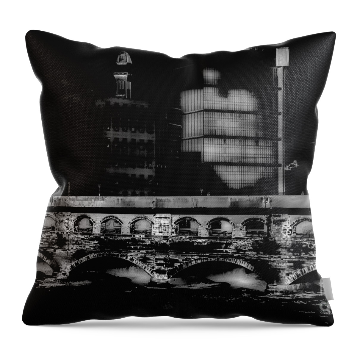 Aqueduct Throw Pillow featuring the photograph Aqueduct by William Norton
