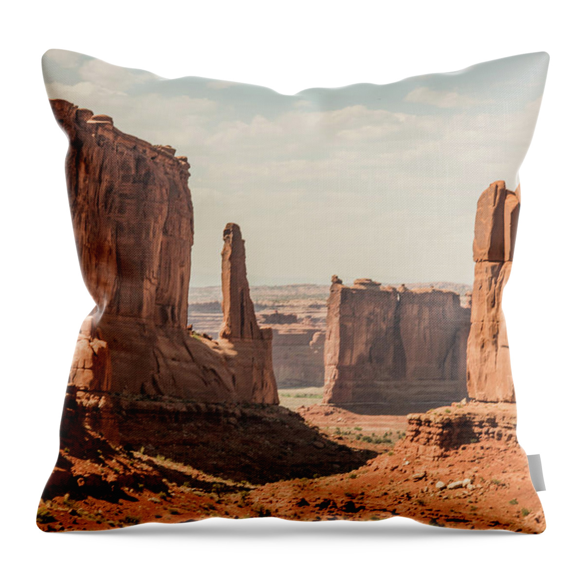 Throw Pillow featuring the photograph Arches National Park, Moab, UT by Wendy Carrington