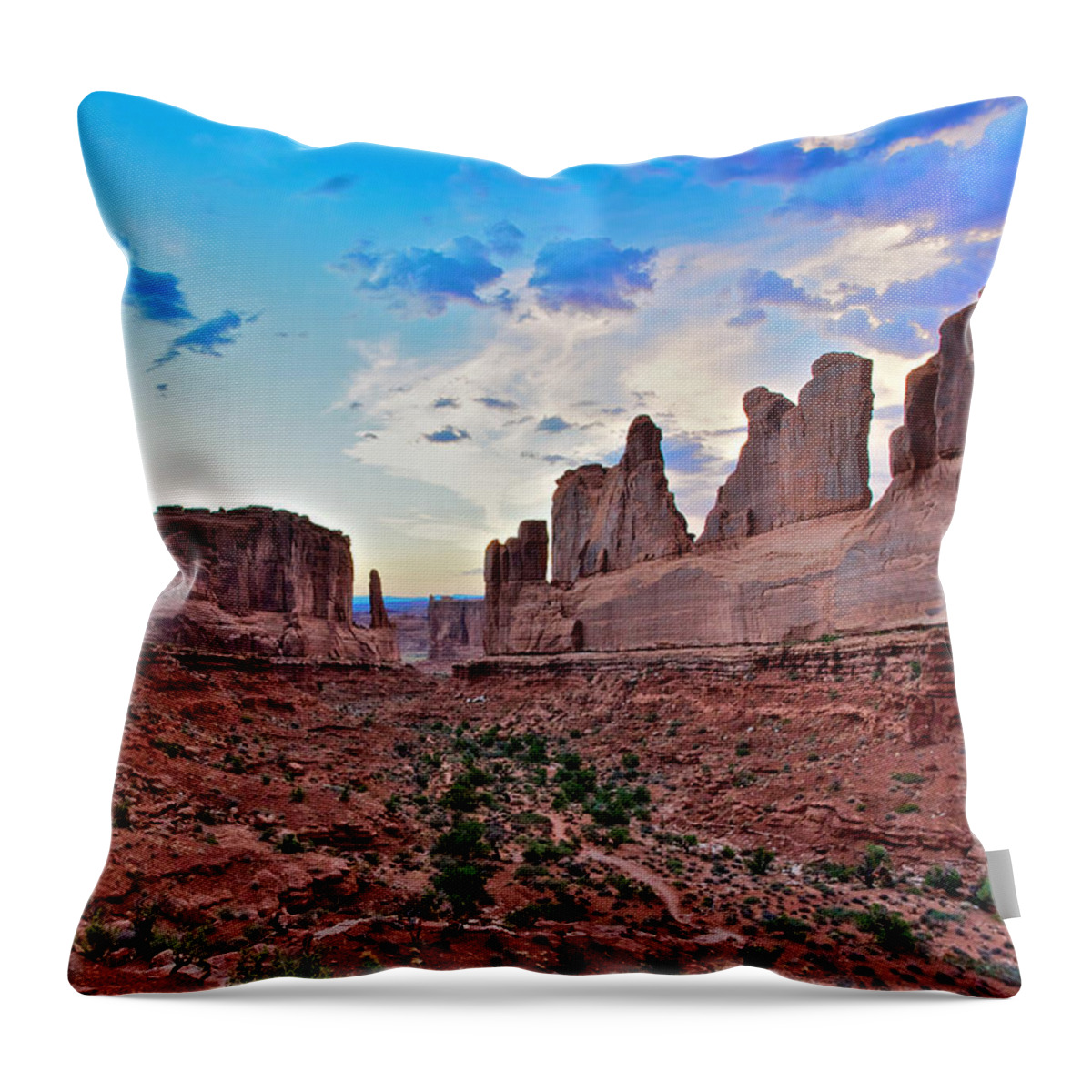 Arches National Park Throw Pillow featuring the photograph Arches National Park, Utah by John Daly