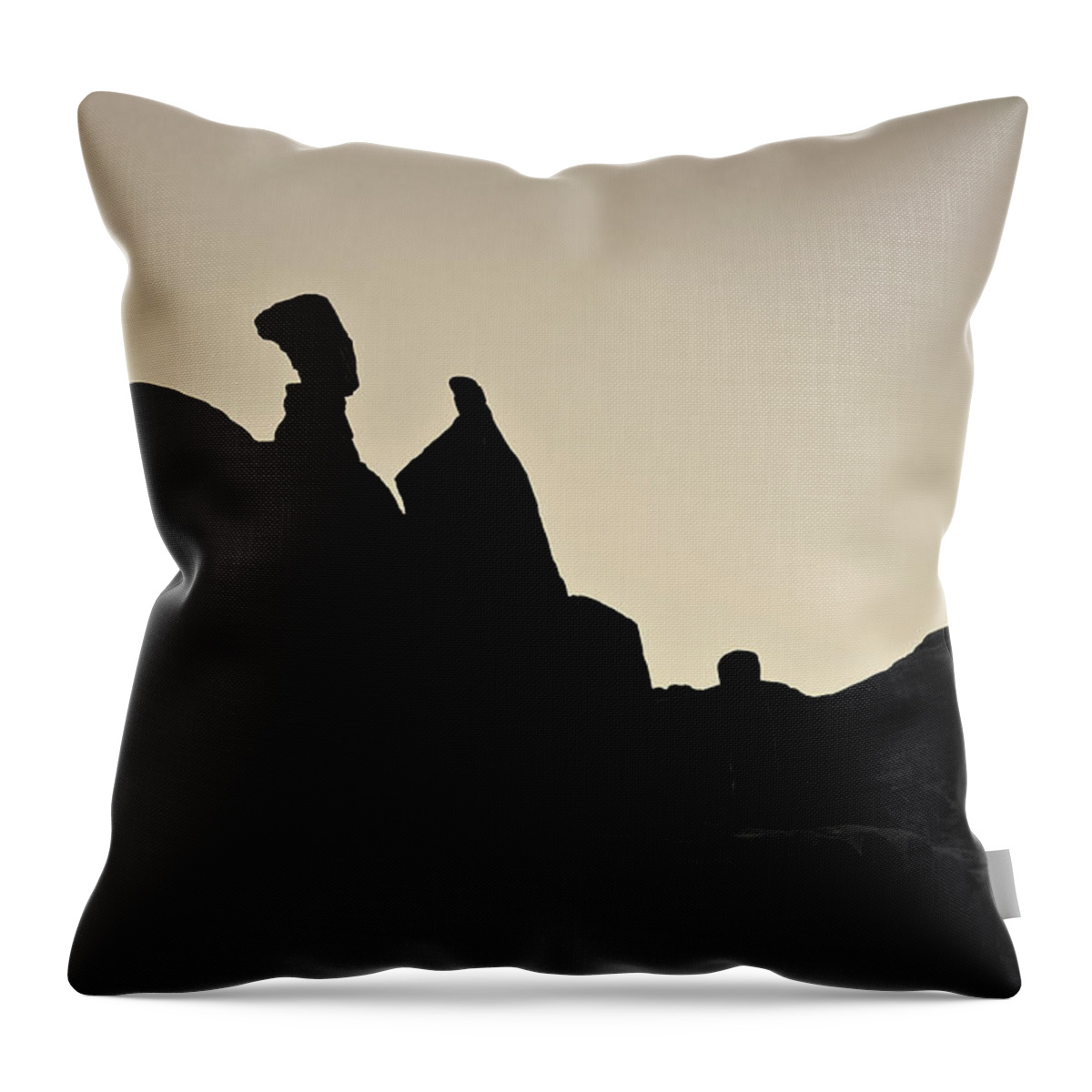 Arches Throw Pillow featuring the photograph Arches NP XVI Toned by David Gordon
