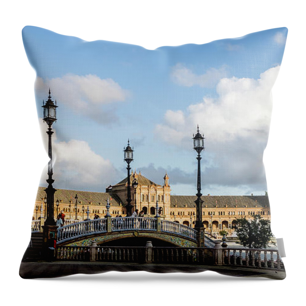 Andalucia Throw Pillow featuring the photograph Architectural marvel by Usha Peddamatham