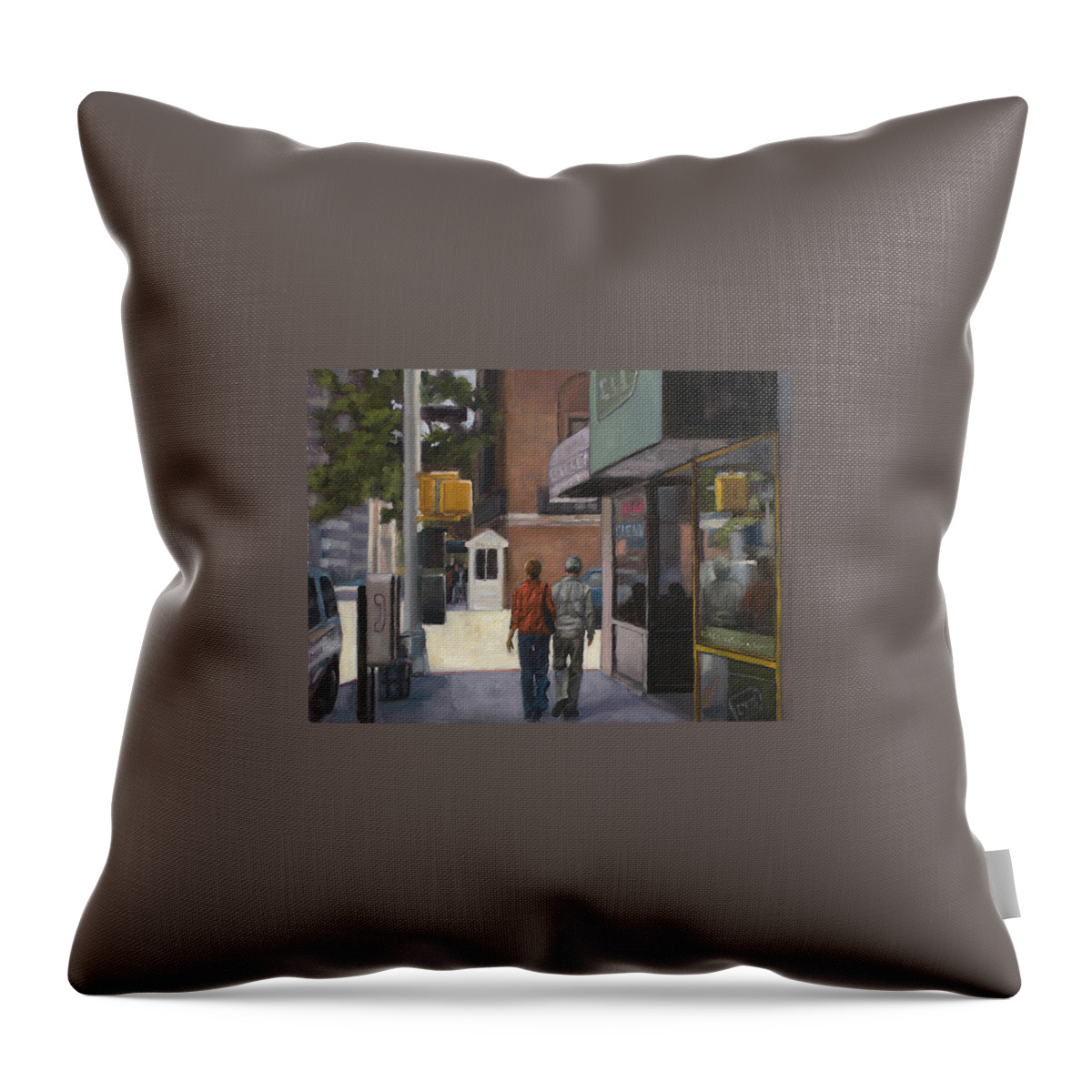 People Throw Pillow featuring the painting Arms Entwined by Tate Hamilton