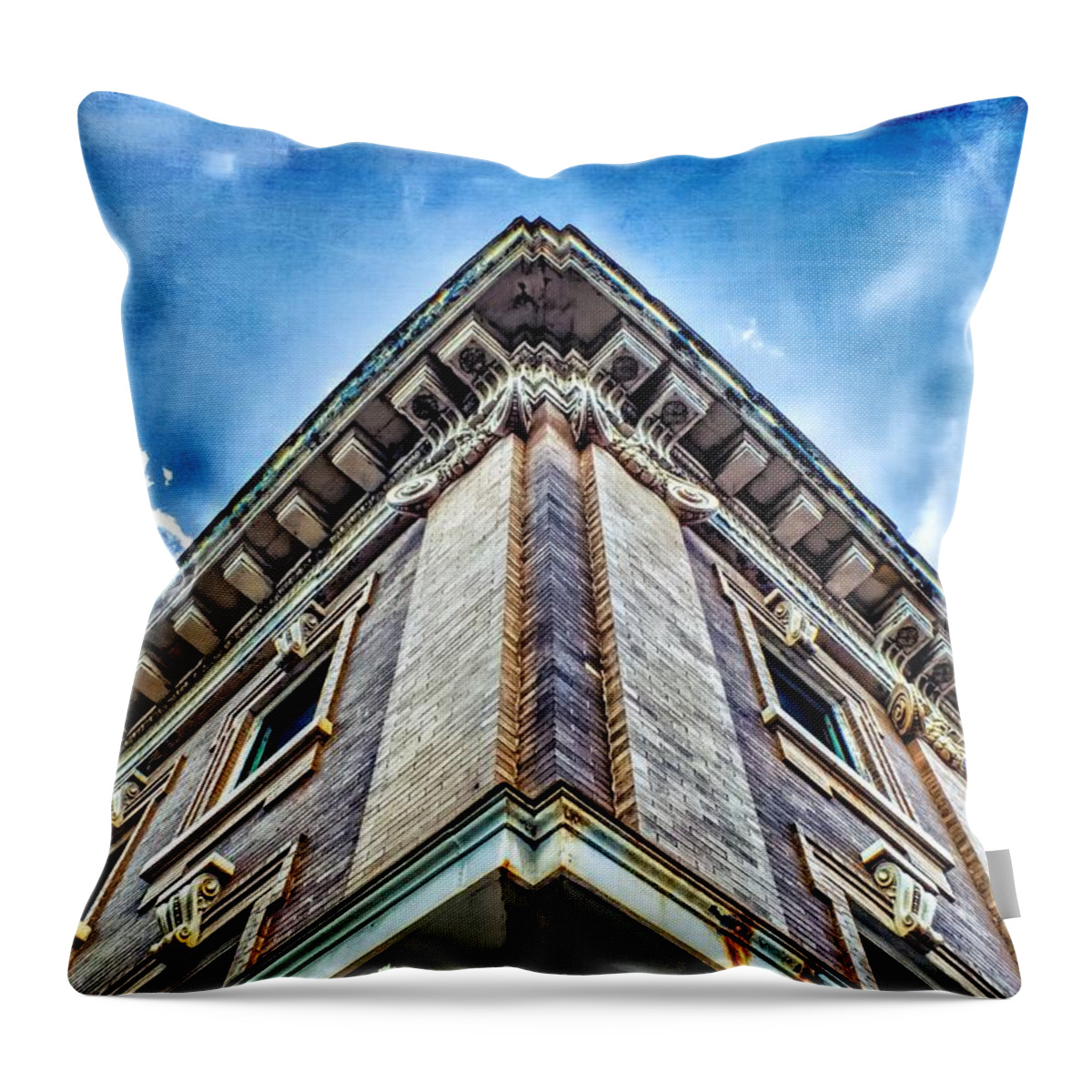 Art Deco Throw Pillow featuring the photograph Art Deco Lexington by Melissa Bittinger
