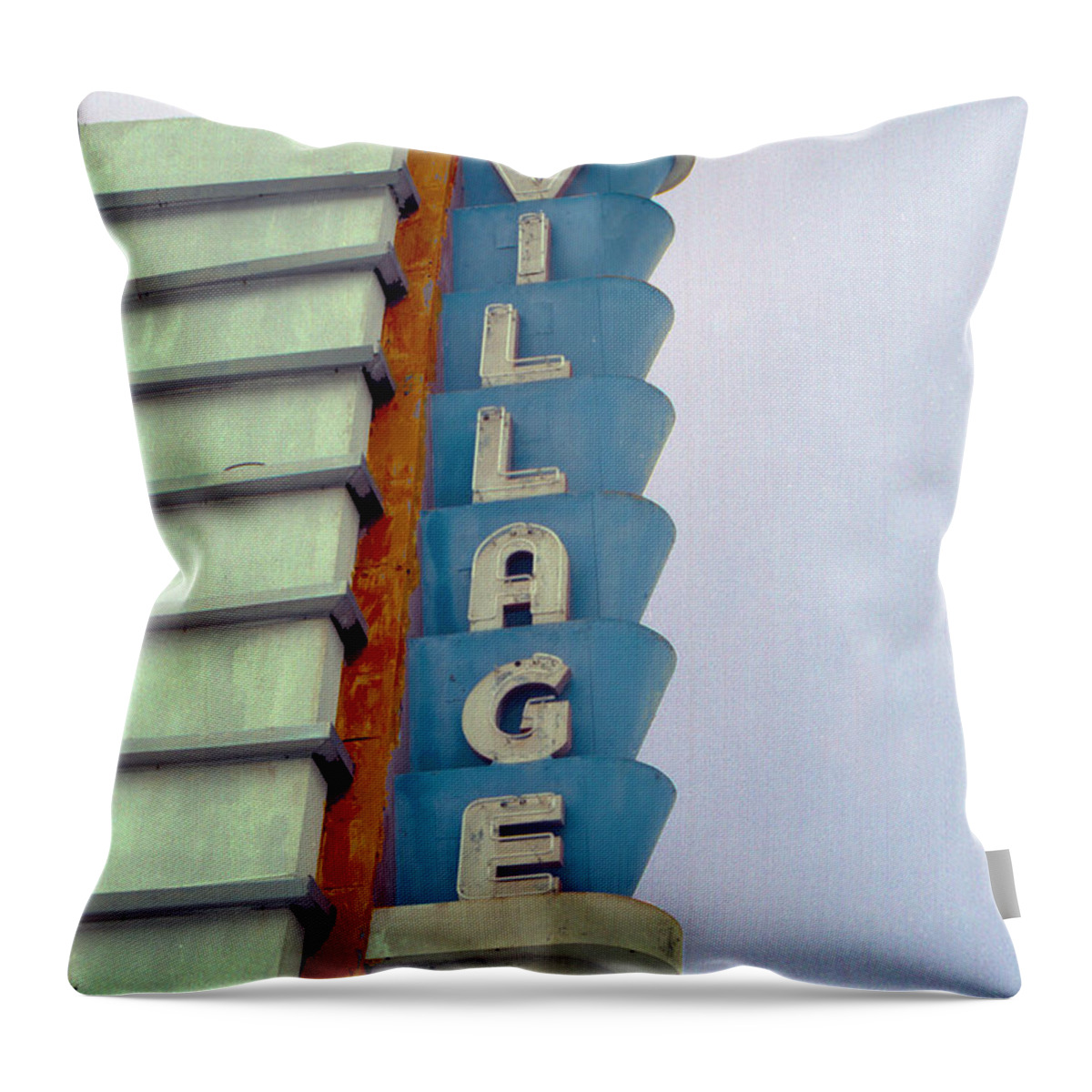 Village Throw Pillow featuring the photograph Art Deco Village by Matthew Bamberg
