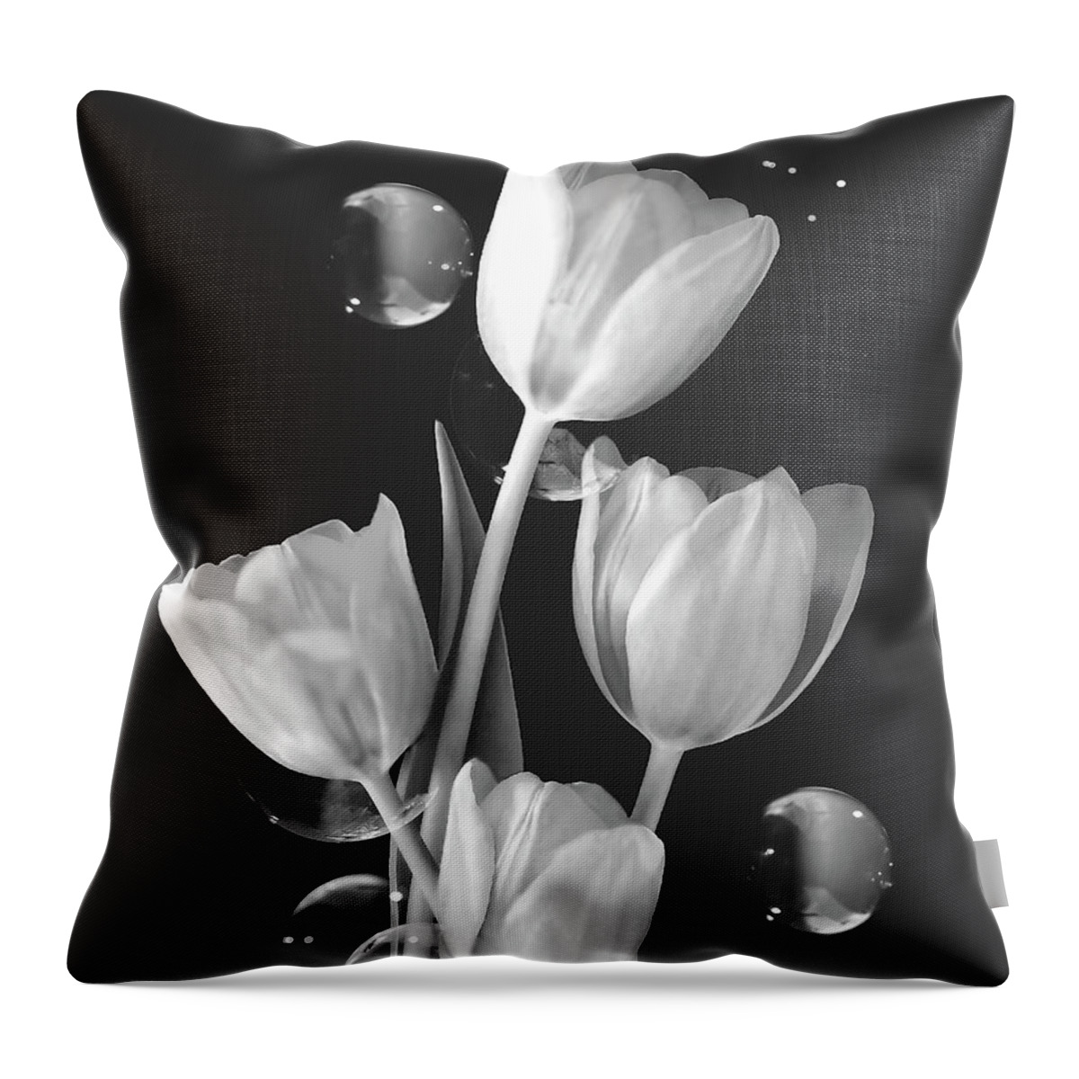Tulip Throw Pillow featuring the photograph Artistic Tulip Bouquet 2 by Johanna Hurmerinta