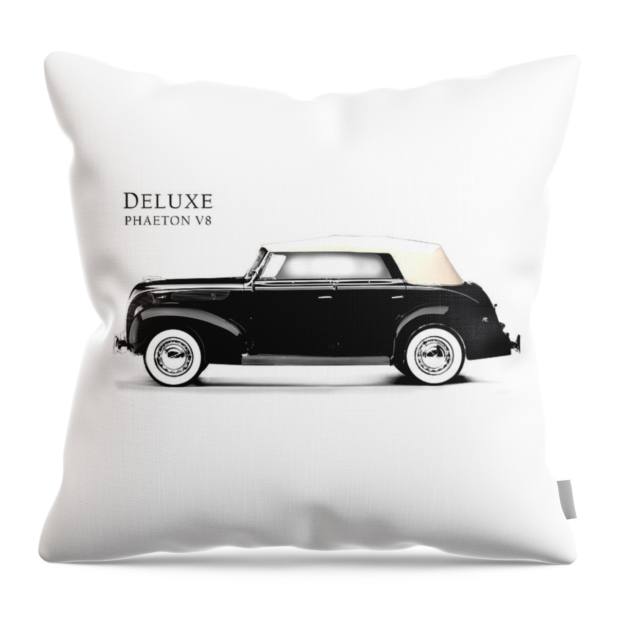 Ford Deluxe Throw Pillow featuring the photograph Ford Deluxe V8 1938 by Mark Rogan