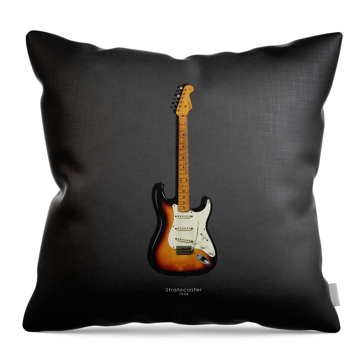 #faatoppicks Throw Pillow featuring the photograph Fender Stratocaster 54 by Mark Rogan
