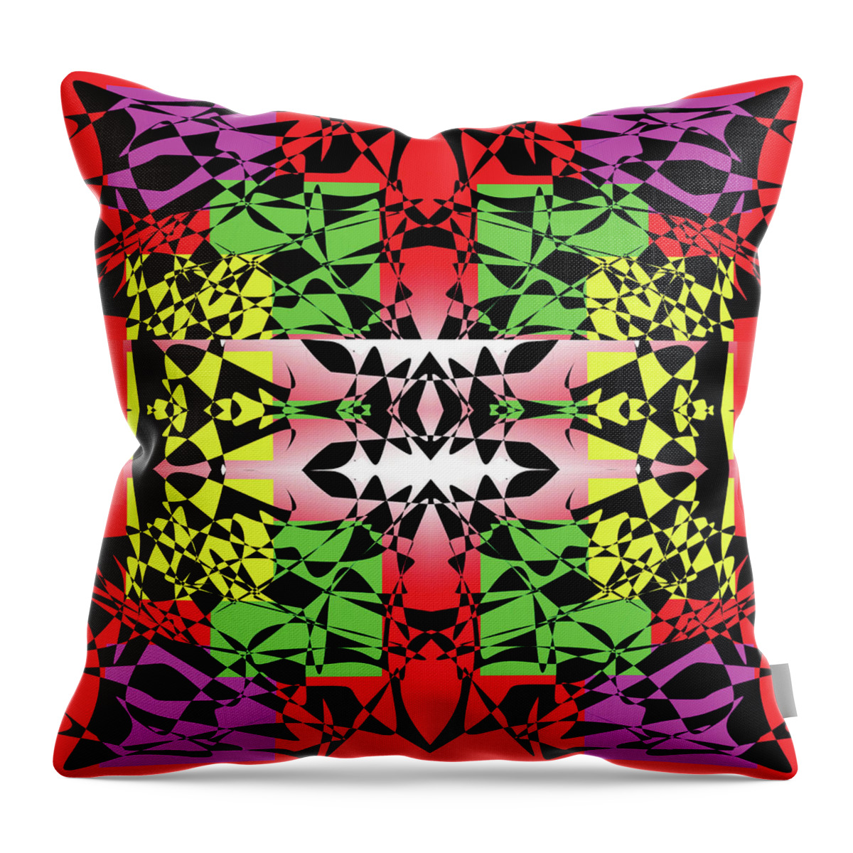 Urban Throw Pillow featuring the digital art 059 The Candy Tree by Cheryl Turner