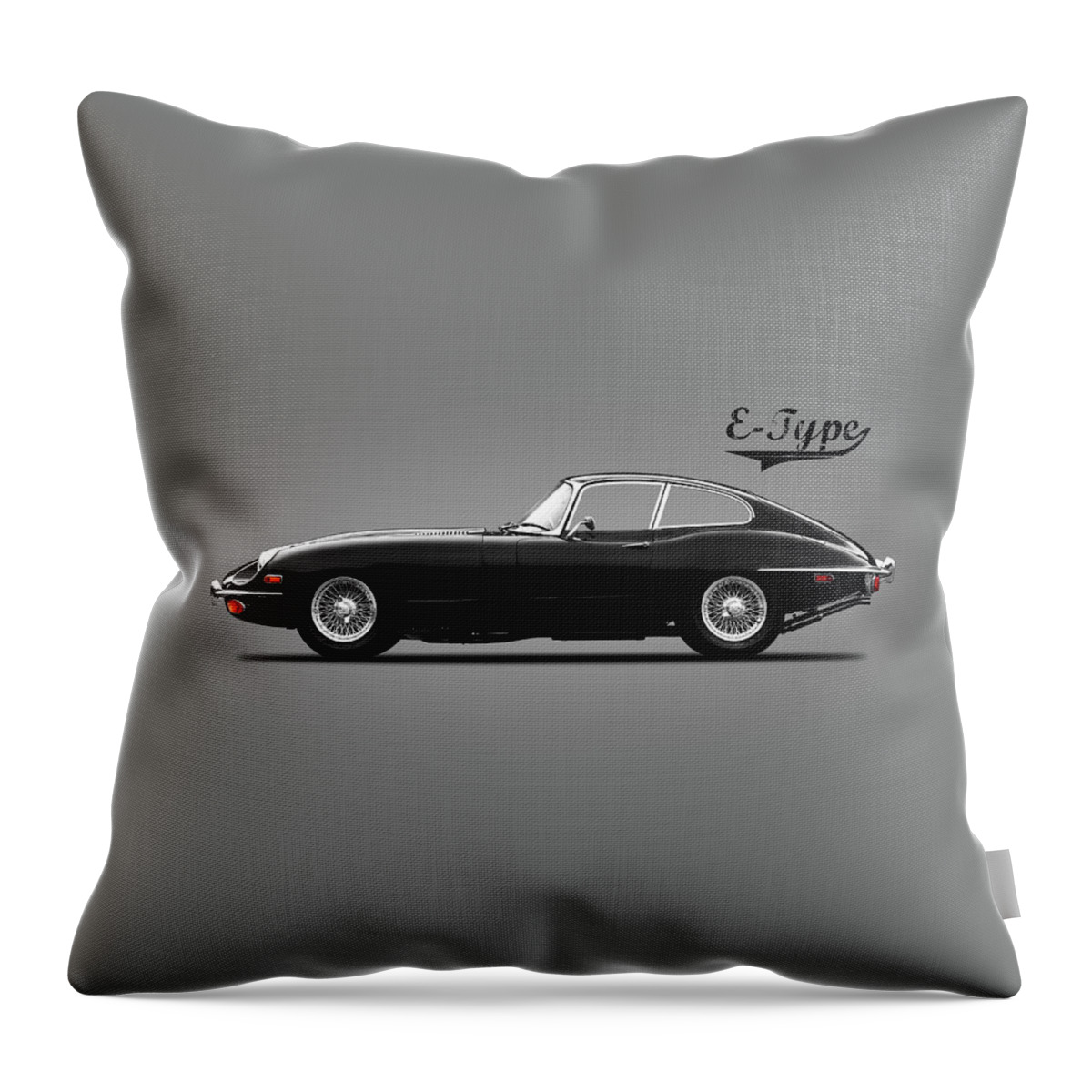Jaguar E Type Throw Pillow featuring the photograph The E Type by Mark Rogan
