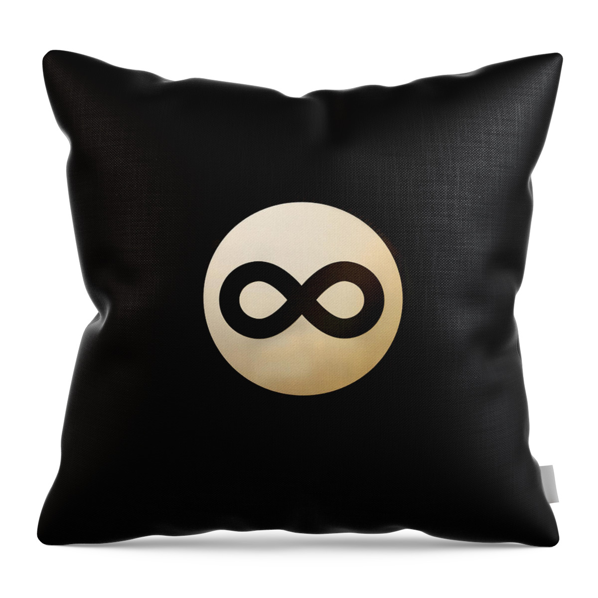 Snooker Throw Pillow featuring the digital art Infinity Ball by Nicholas Ely
