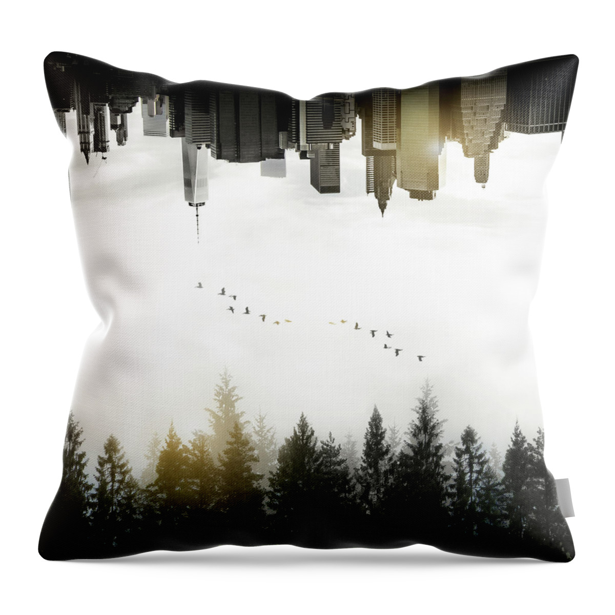 Duality Throw Pillow featuring the photograph Duality by Nicklas Gustafsson