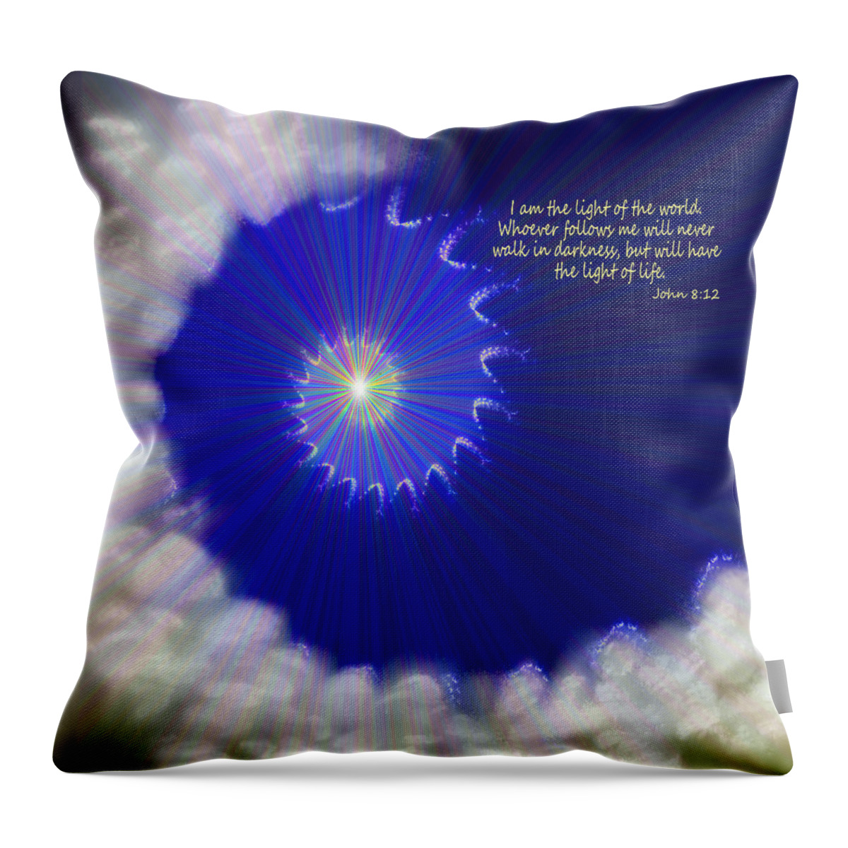 Stairway To Heaven Throw Pillow featuring the painting Stairway To Heaven by Two Hivelys