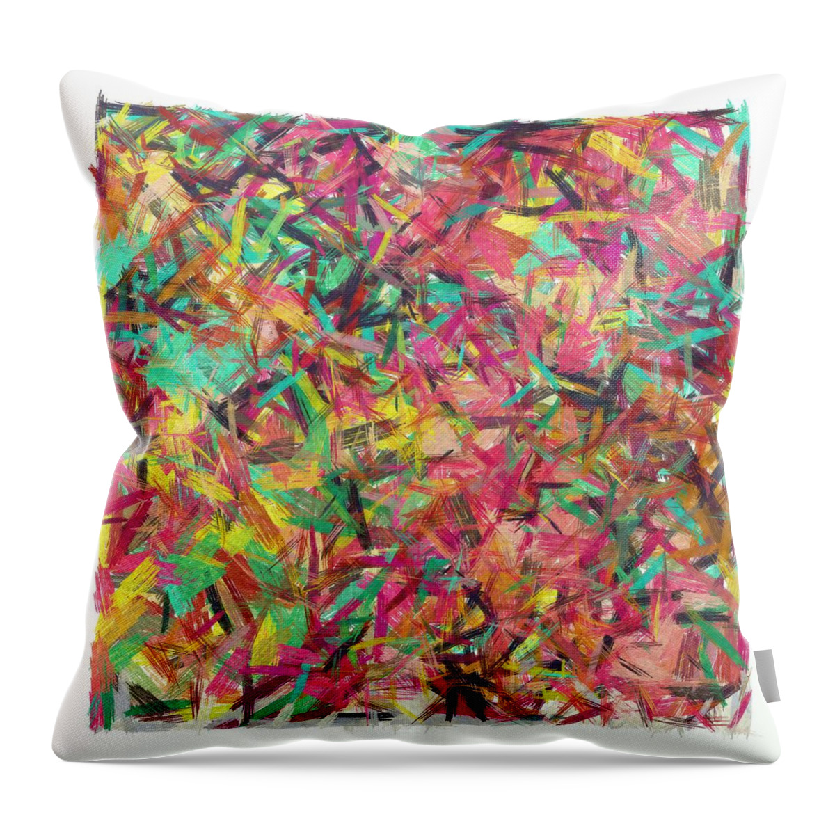 Jesus Throw Pillow featuring the digital art Steer here by Payet Emmanuel