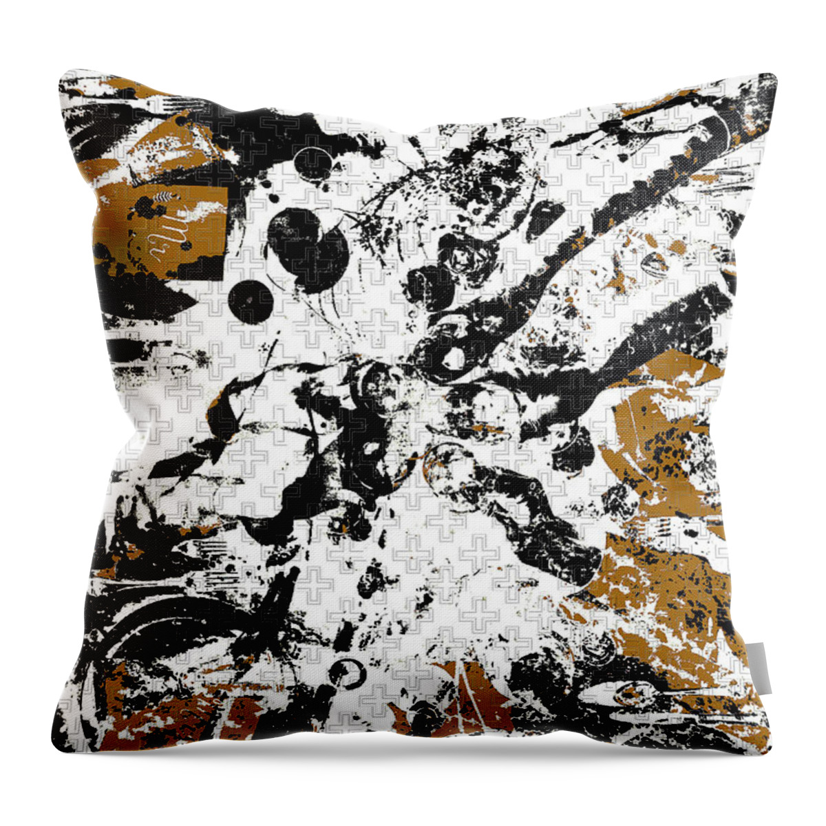 Jesus Throw Pillow featuring the digital art Restore by Payet Emmanuel