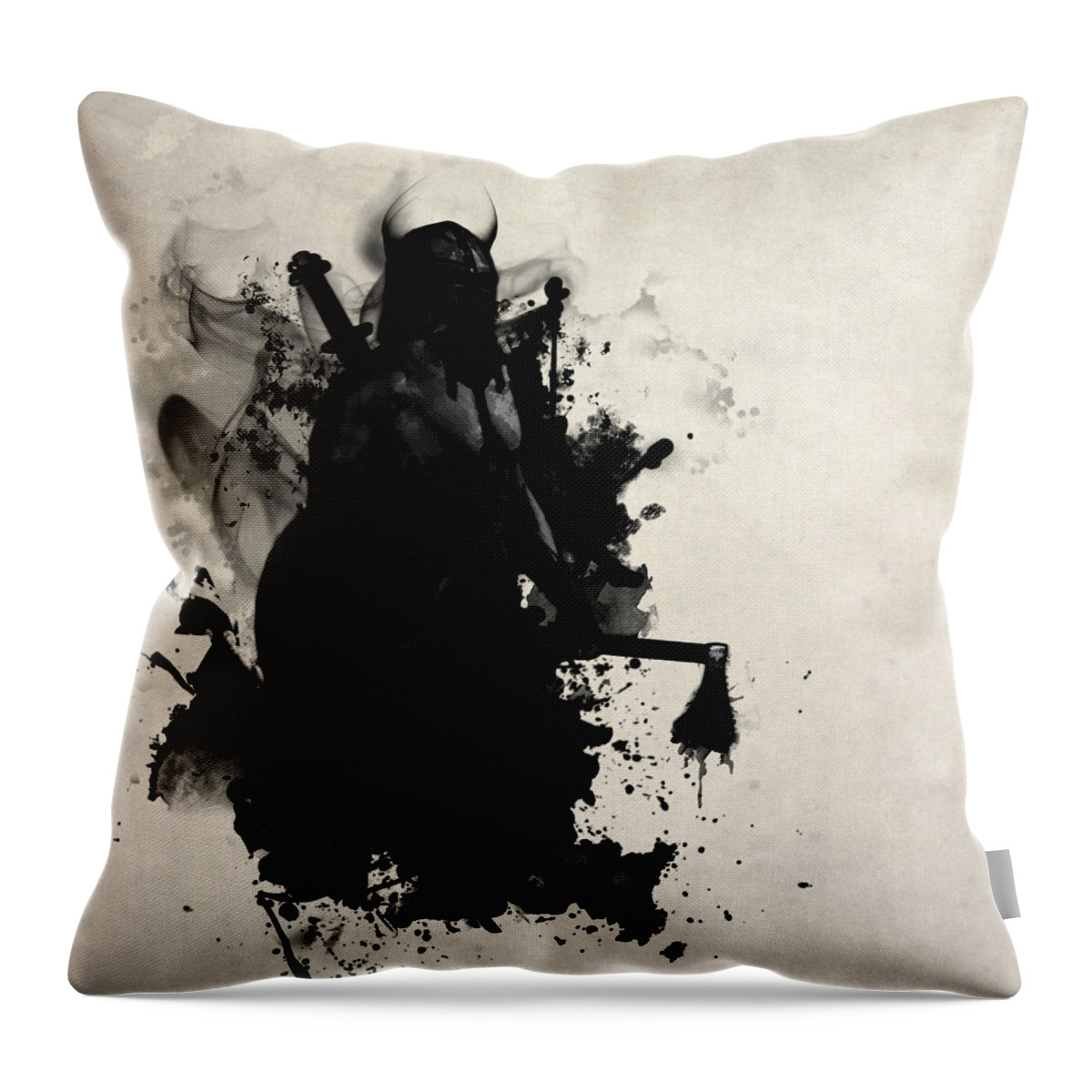 Viking Throw Pillow featuring the digital art Viking by Nicklas Gustafsson