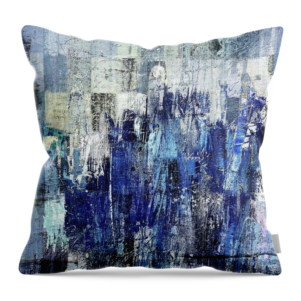 Abstract Throw Pillow featuring the digital art Ascension - c03xt-160at2c by Variance Collections