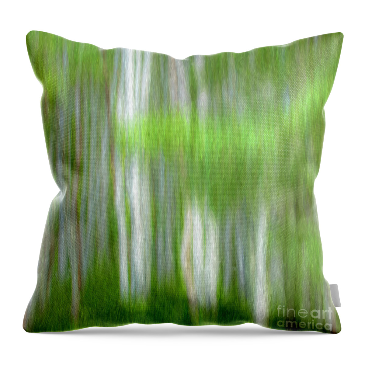Aspens Throw Pillow featuring the photograph Aspen Abstract by George Robinson