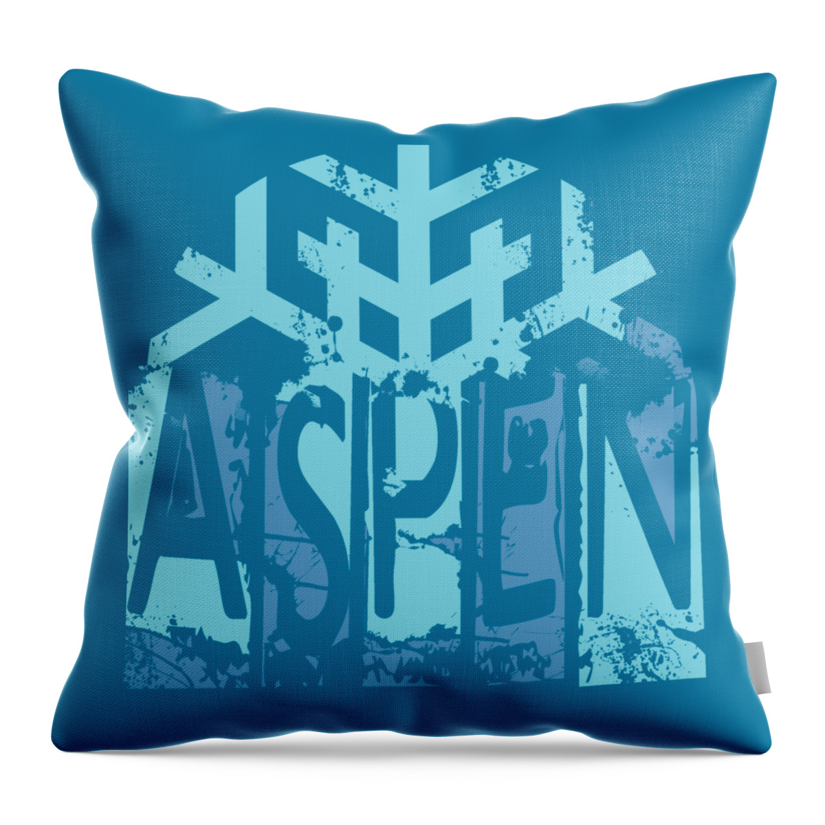 Aspen Throw Pillow featuring the digital art Aspen by David G Paul