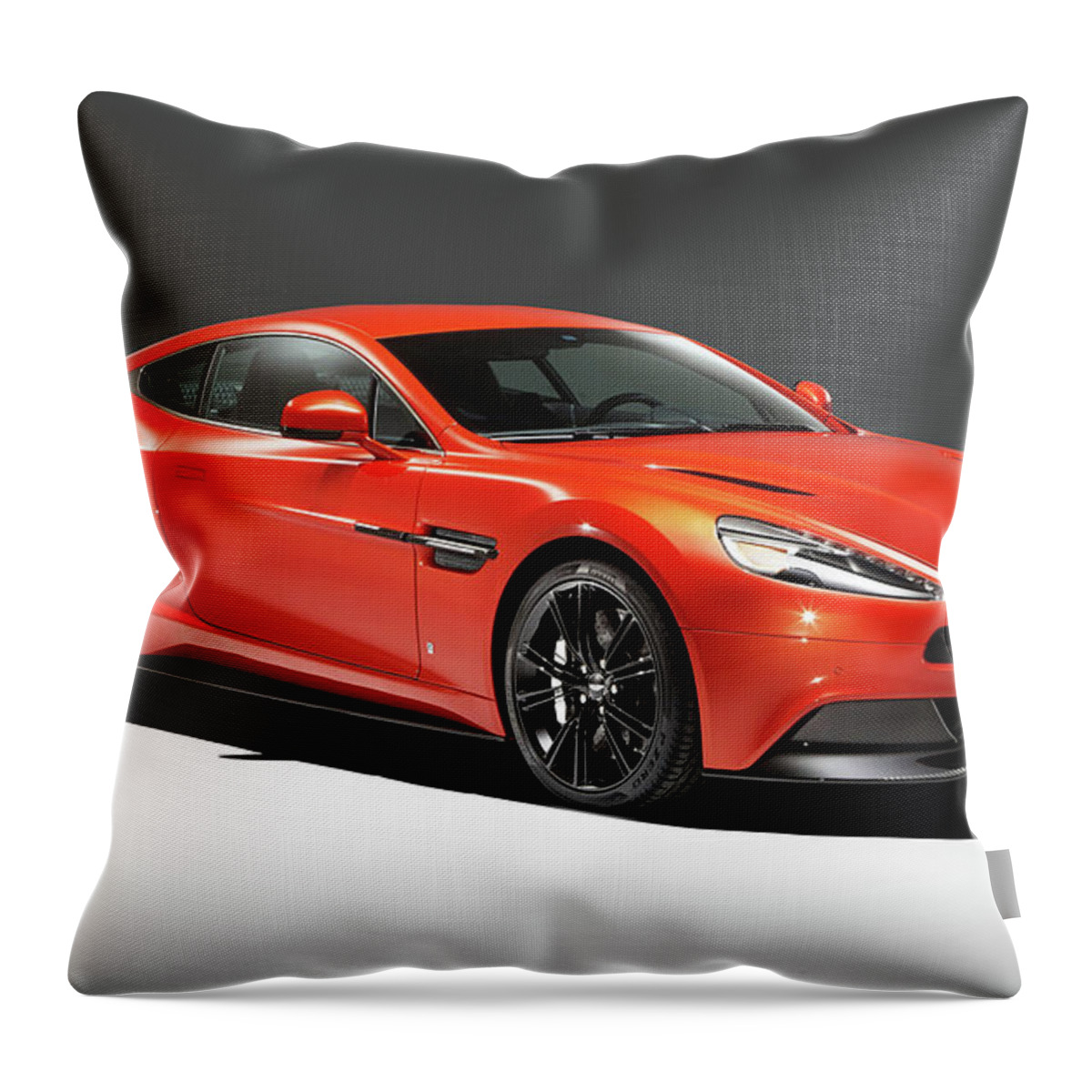 Aston Martin Vanquish Throw Pillow featuring the digital art Aston Martin Vanquish by Maye Loeser