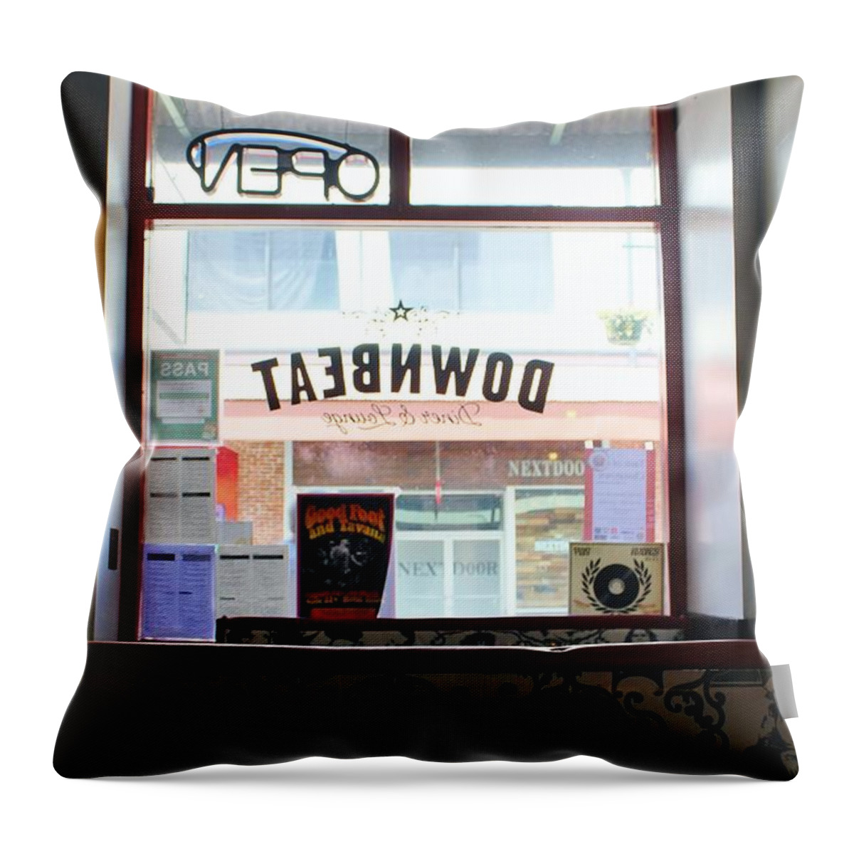 Diner Throw Pillow featuring the photograph At Lunch by Craig Wood