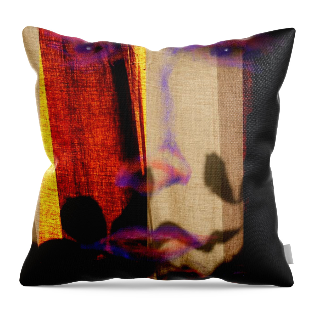 Victor Shelley Throw Pillow featuring the digital art At the Window by Victor Shelley