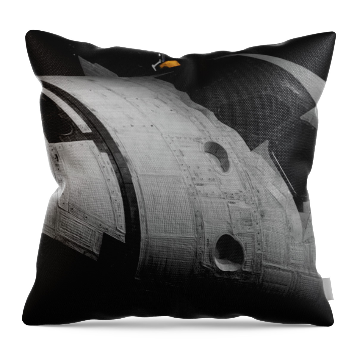 Space Center Throw Pillow featuring the photograph Atlantis by Gary Gunderson
