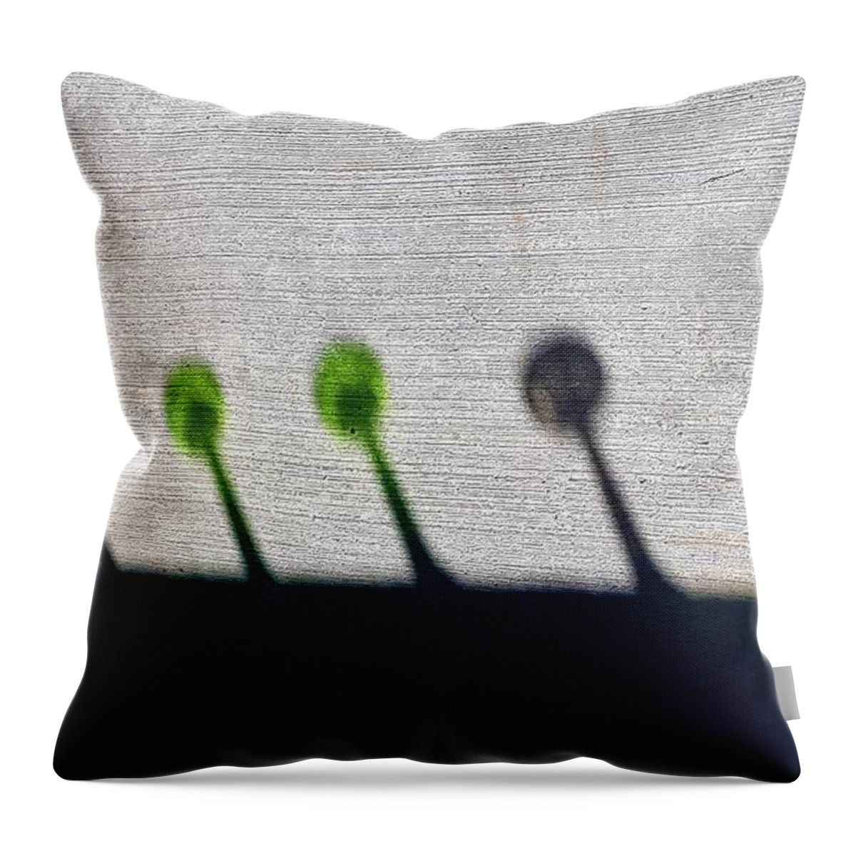 Shadows Throw Pillow featuring the photograph Attention Cups 2 by Rob Hans