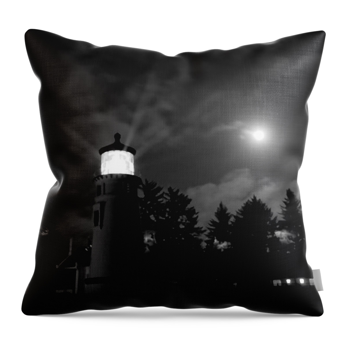 Adria Trail Throw Pillow featuring the photograph August Moon by Adria Trail